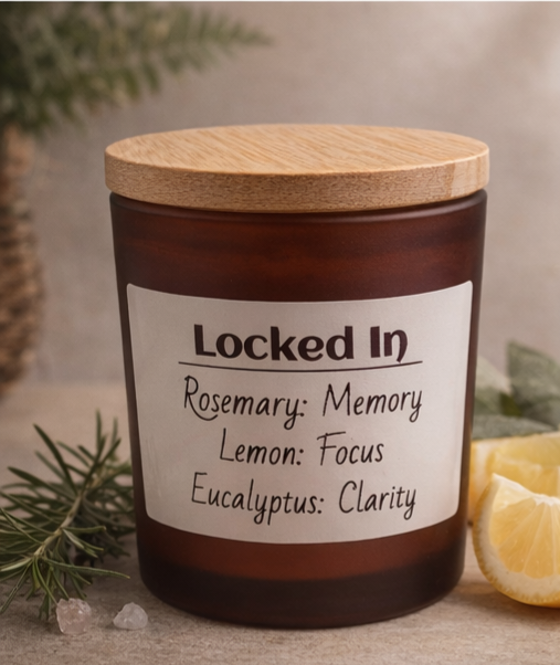 🌿 LOCKED IN CANDLE